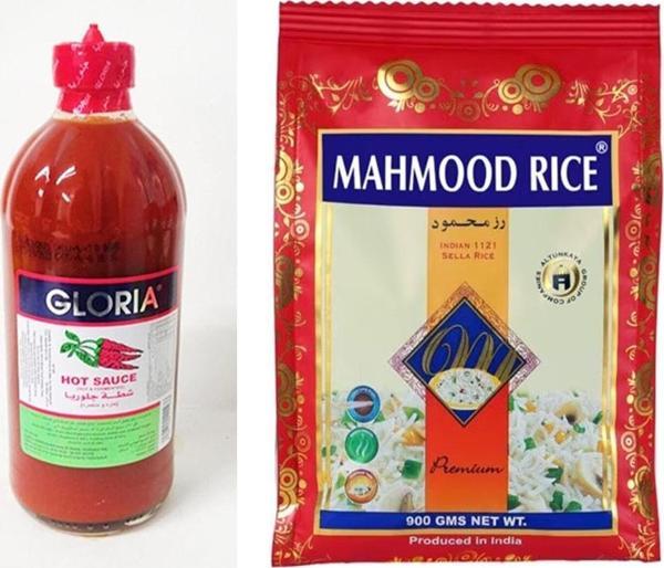 Gloria Acılı Sos 484 Ml + Mahmood Rice Pirinç 900 Gr - Image 1