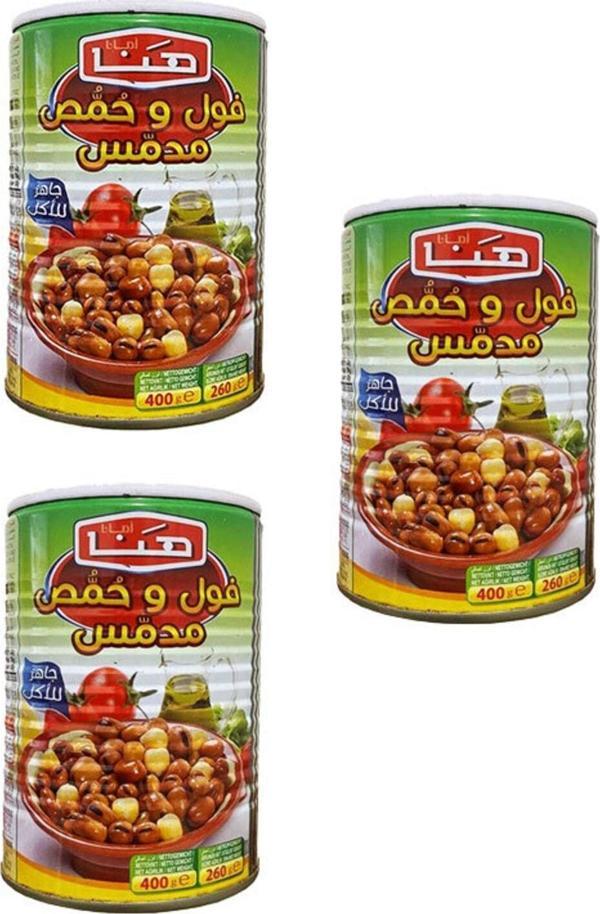 Hana Bakla Ve Nohut Konservesi 400 Gr X 3 Adet - Image 1