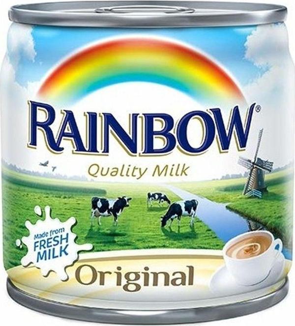Rainbow Evaporated Milk Quality Milk 170 Gr - Image 1