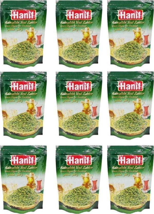 Hanif Kahvaltılık Yeşil Zahter 300 Gr X 9 Adet - Image 1