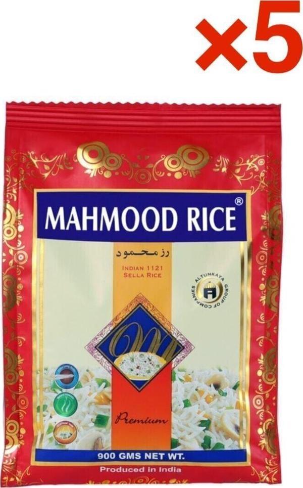 Mahmood Rice Basmati Şekersiz Pirinç 900 Gr X 5 Adet - Image 1