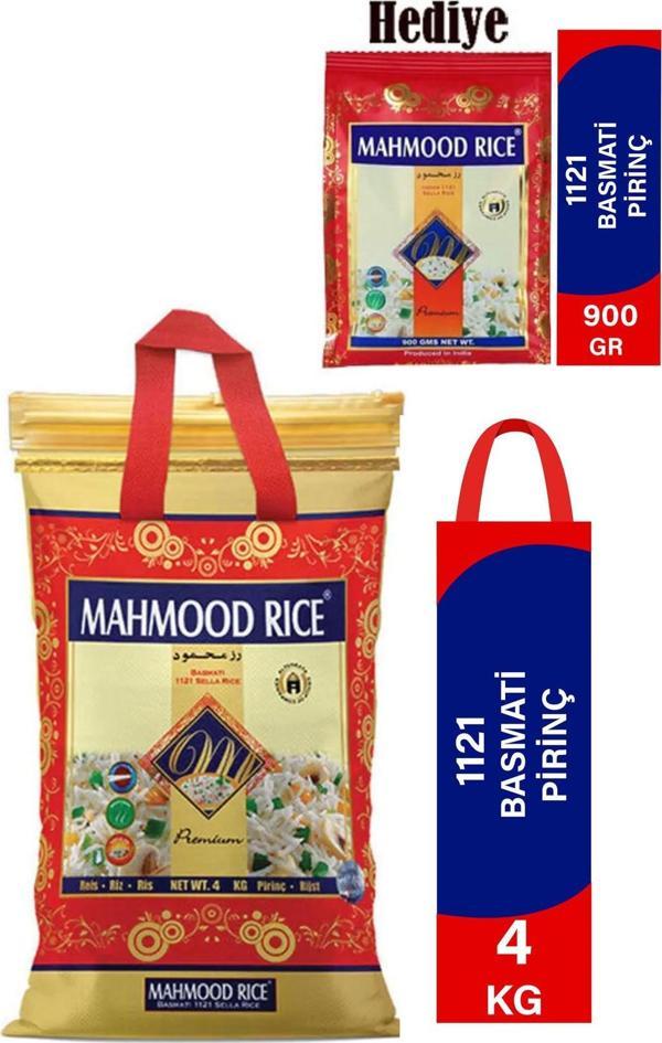 Mahmood Rıce 1121 Basmati Pirinç 4 Kg 1121 + Basmati Pirinç 900 Gr - Image 1