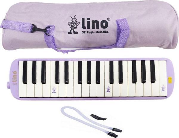 Lino Melodika 32 Tuşlu Bez Çanta Pastel Mor - Image 1