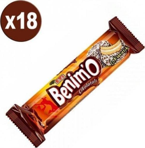 Eti Benimo Çikolata Kaplı Hindistan Cevizli Bisküvi 18 Adet - Image 1