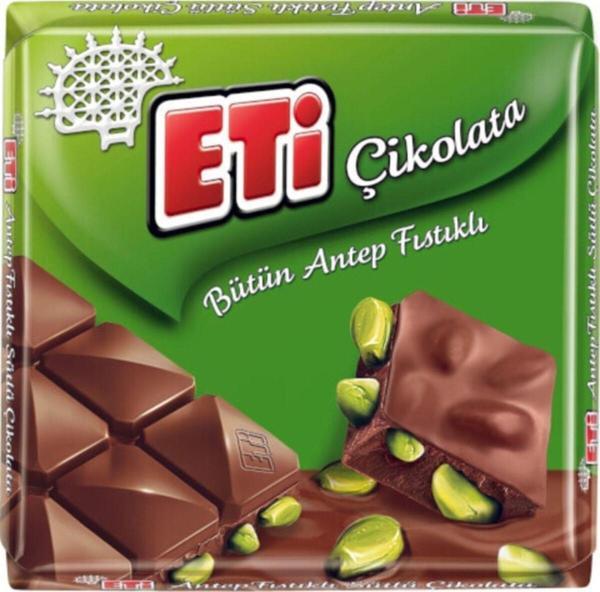 Eti Çikolata Antep Fıstıklı Kare 60 Gr 6 Adet - Image 1