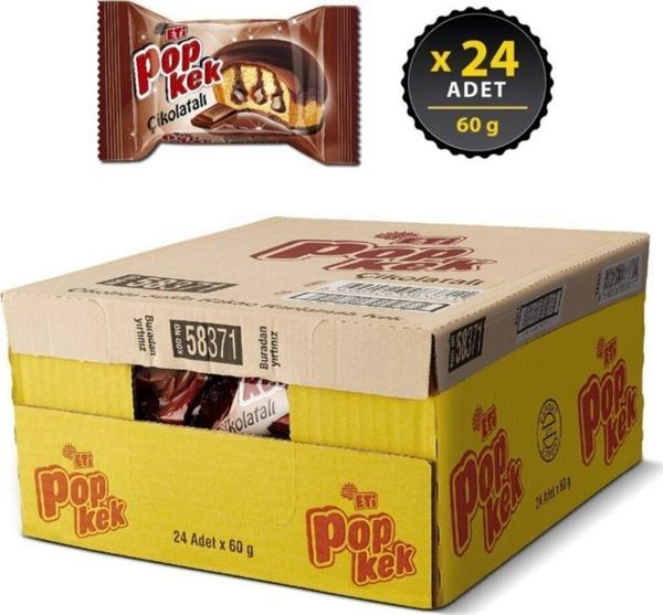 Eti Popkek Çikolatalı 60 Gr X 24 Adet - Image 1