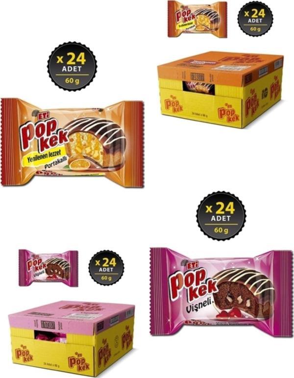 Eti Popkek Portakal Vişne 55 gr 24 Adet - Image 1