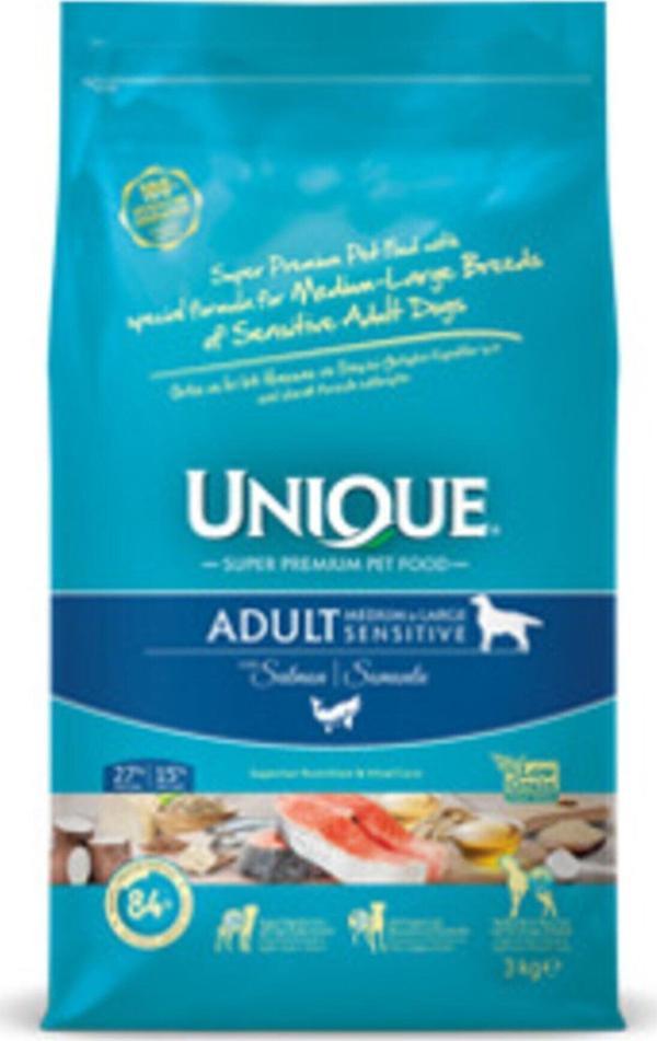 Unique Adult Dog Medıum-Large Sensıtıve Wıth Salmon 3 Kg - Image 1