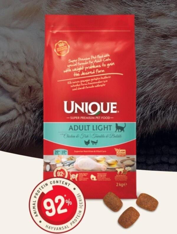 Unique Yetişkin Kedi Light Tavuklu Kuru Maması - Image 1