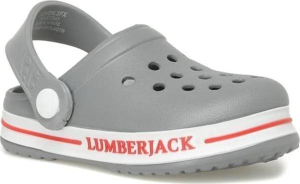 Lumberjack Devon 3Fx Gri Comfort Casual Terlik Sandalet - Image 1