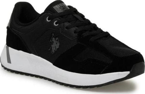U.S. Polo Assn. PETER SU 4FX SİYAH GRİ COMFORT CASUAL GÜNLÜK SPOR AYAKKABISI - Image 1
