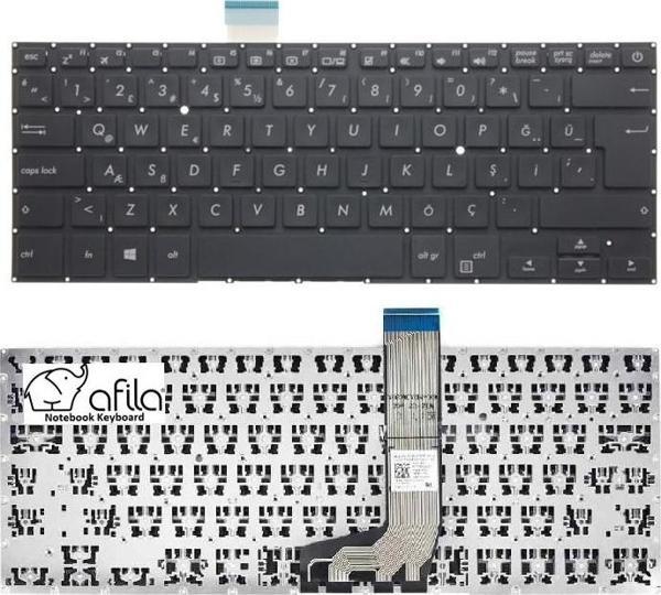 Asus X405, X405U, X405UQ Notebook Klavyesi - Siyah - TR - Image 1