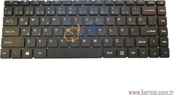 Hometech Alfa 130P Notebook Klavyesi - Siyah - TR - Image 1
