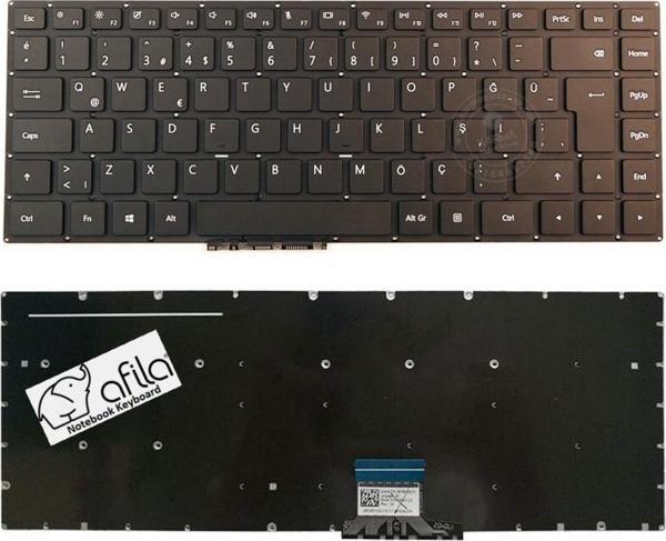 Huawei MateBook D 2017-2018-2019 Notebook Klavyesi - (Siyah TR) - Image 1