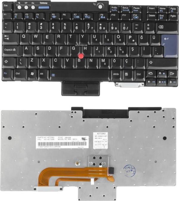 Lenovo ThinkPad T400 R60 R61 T60 T61 Notebook Klavyesi - TR - Image 1