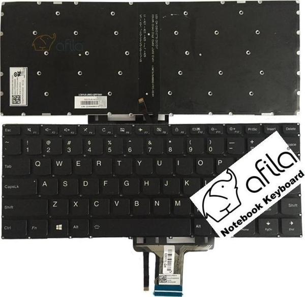 Lenovo Yoga 710-14IKB,710-14ISK Notebook Klavye-Siyah-TR- Işıklı - Image 1