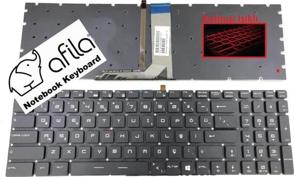 MSI GS60, GE72, GL72, GL65, GL75 Notebook Klavyesi -Siyah-TR-Kırmızı Işıklı - Image 1