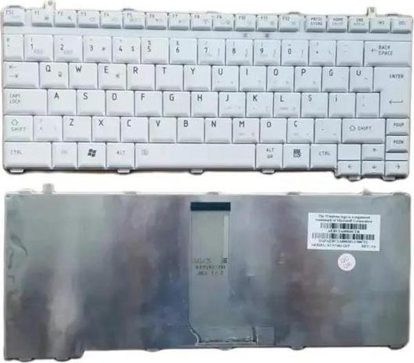Toshiba Dynabook Satellite U500, U505, U400, U405, Portege M800 M900 M905 T130 T135 U400 Klavyesi Beyaz TR 9J.N7482.G0T - Image 1