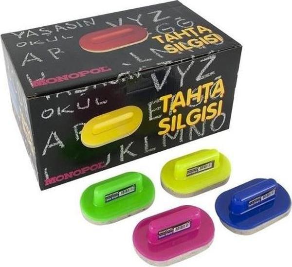 Monopol 1402 Plastik Saplı Tahta Silgisi 3 Adet - Image 1