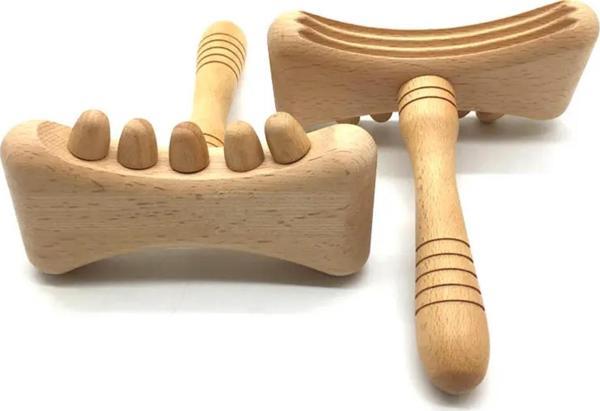 Madero Terapi & Selülit Ahşap Masaj T Aparatı - Image 1