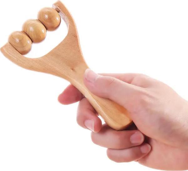 Madero Terapi & Selülit Ahşap Yüz Masaj Rulosu Model 3 - Image 1