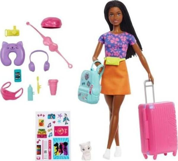 Mattel HGX55 Barbie Brooklyn Seyahatte Bebeği ve Aksesuarları - Image 1