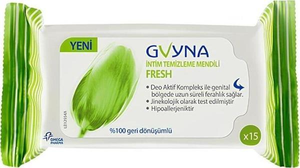 Gvyna Pharma İntim Temizleme Mendili 15 Yaprak - Image 1