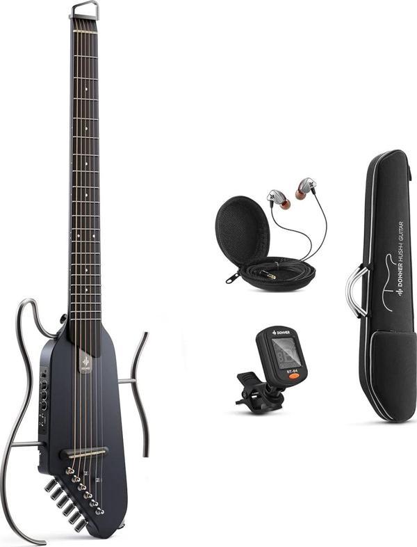 Donner HUSH-I Silent Gitar (Siyah) - Image 1