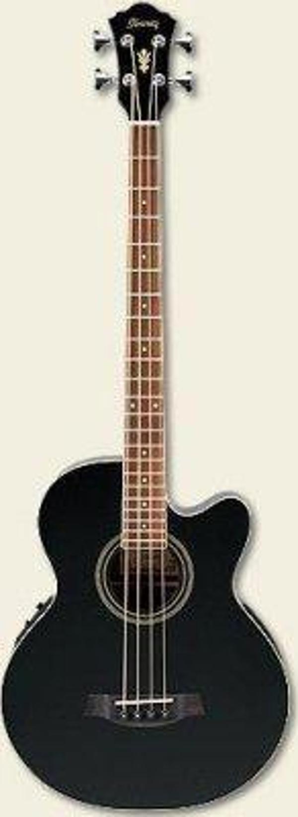 IBANEZ AEB8E-BK AEL Serisi Siyah Akustik Bas Gitar - Image 1