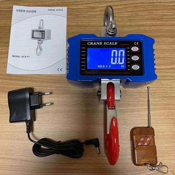 Crane 1 Ton Vinç Terazi - Calaskar Kantarı - Uzaktan Kumandalı - Şarjlı - Image 1