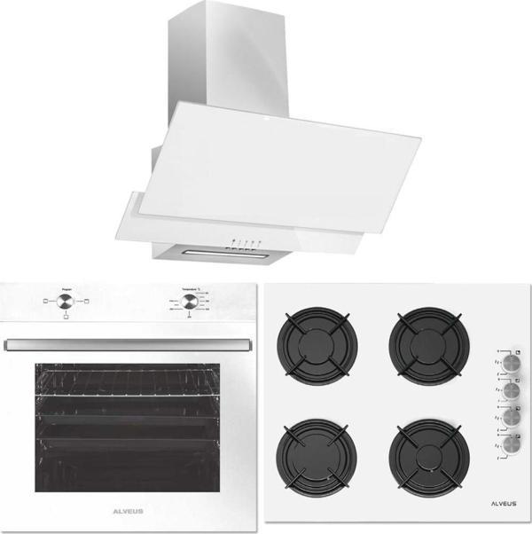 Alveus 3 Program Beyaz Ankastre Cam Set - Image 1