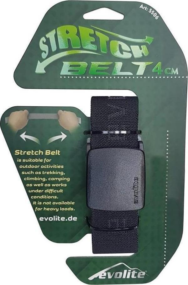 Evolite 125cm Stretch Belt Esneyebilen Outdoor Kemer Siyah - Image 1