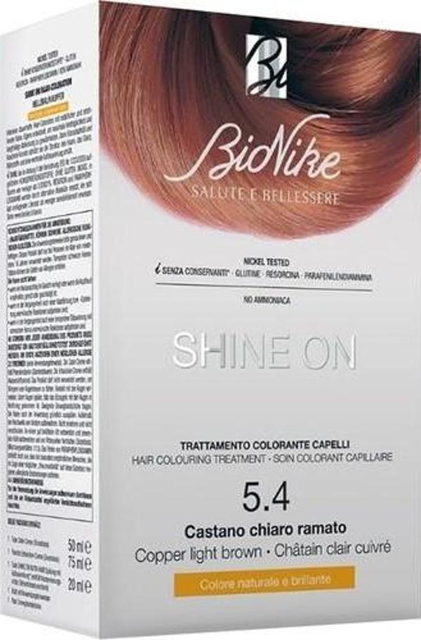 Bionike Shine On Saç Boyama Kiti Açık Bakır Kahverengi No:5.4 - Image 1