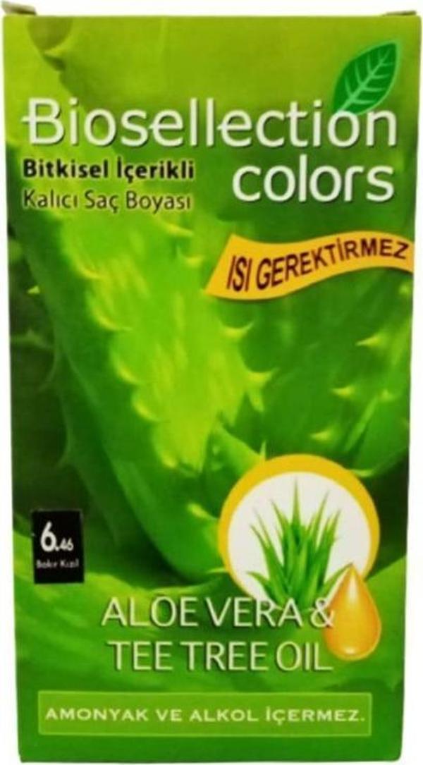 Biosellection Bitkisel İçerikli Kalıcı Saç Boyası 6.46 - Bakır Kızıl - Image 1