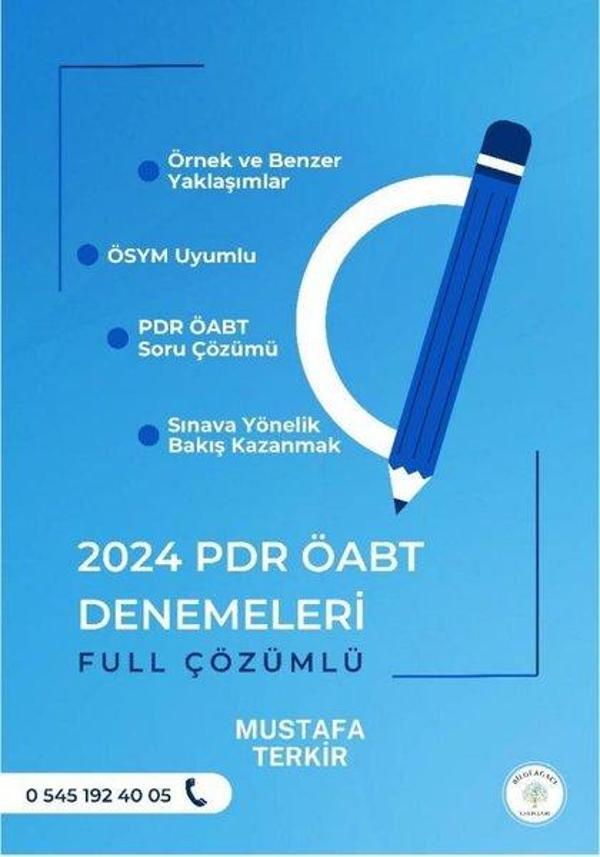 2024 PDR ÖABT Denemeleri Full Çözümlü - Bilgi Ağacı Yayınları - Image 1