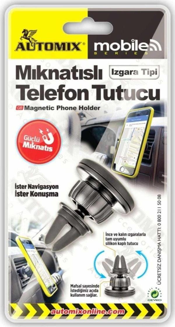 Automix Manyetik Telefon Tutucu Izgara Tipi - Image 1