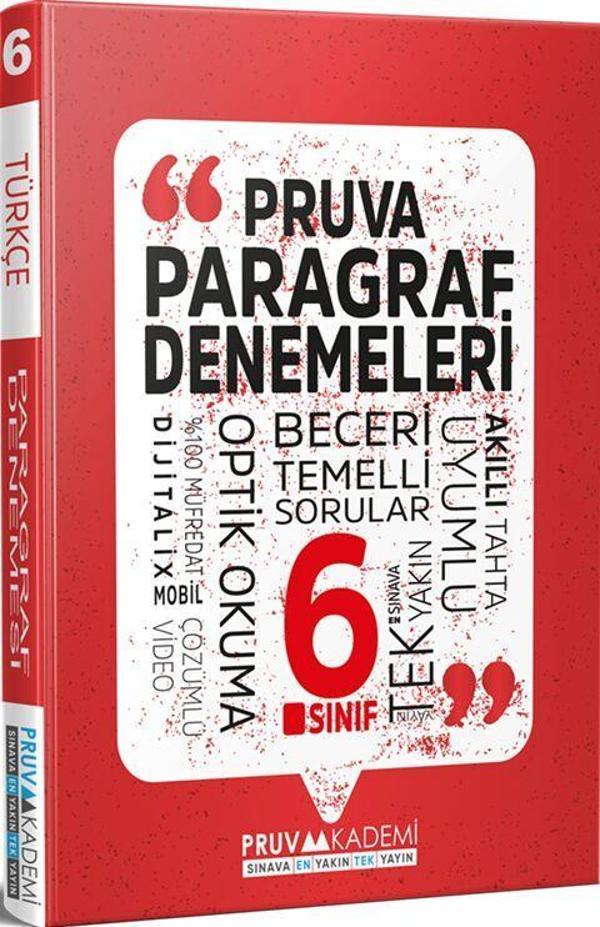 6. Sınıf Paragraf Deneme Pruva Akademi - Pruva Akademi - Image 1
