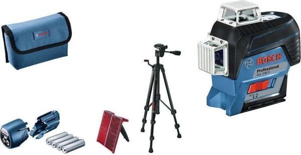 Bosch Gll 3-80 C Prof. + Bt 150 Çizgili Hizalama Lazeri - Image 1