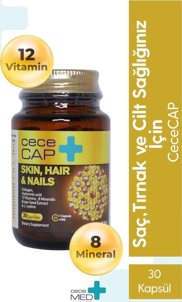 Cecemed Cece Cap Skın Haır Naıls (Deri Saç Ve Tırnak) 30 Kapsül - Image 1