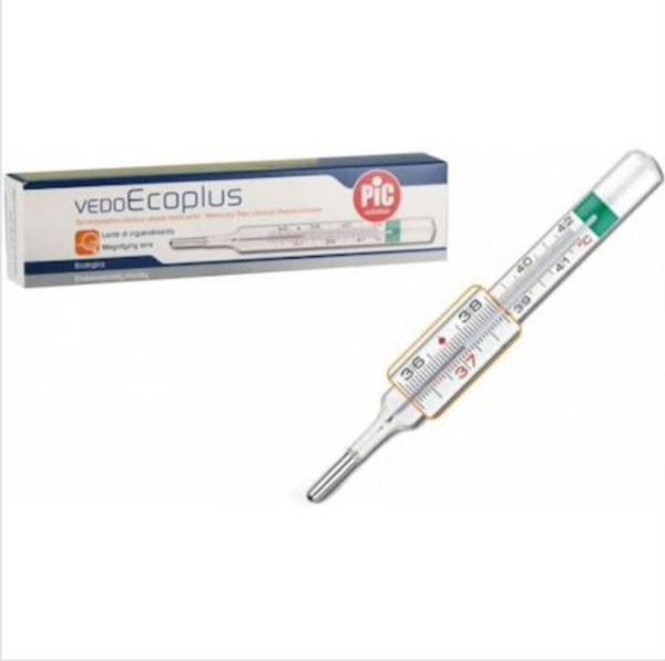 Pic Vedo Ecoplus Büyüteçli Cam Termometre (ATEŞ ÖLÇER) Cıvasız - Image 1