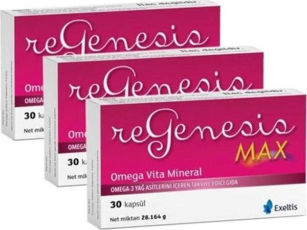 Regenesis Max Omega-3 30 Kapsül | 3 Adet - Image 1