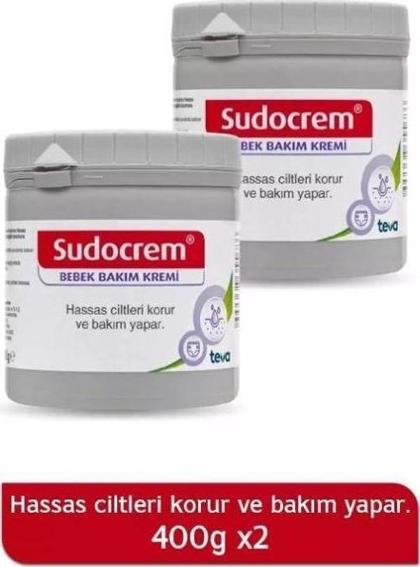 Sudocrem Pişik Kremi Ve Bebek Bakım Kremi 400 Gr X 2. - Image 1