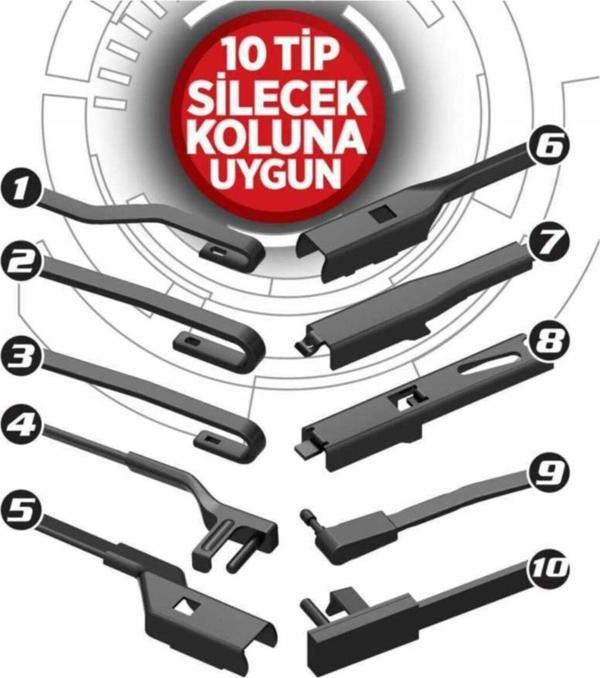 Vette Plus Aparatlı Silecek 45 Cm - Image 1