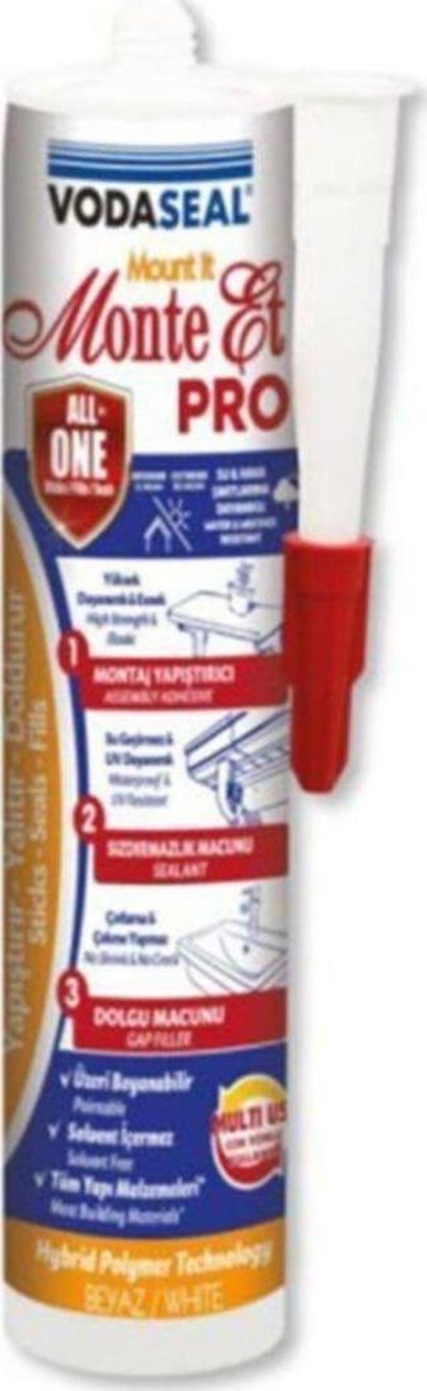 Vodaseal Monte Et Pro Kartuş Beyaz 290ml - Image 1