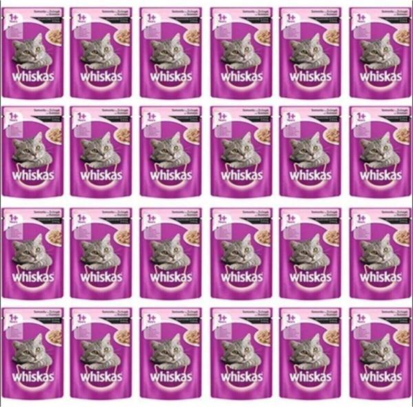 Whiskas Balık Favorileri Somonlu ve Ton Balıklı Kedi Yaş Mama 340 gr (24 x 85 gr) - Image 1
