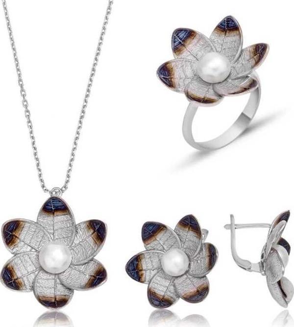 Gümüş Nergis Çiçeği Bayan Set - Image 1