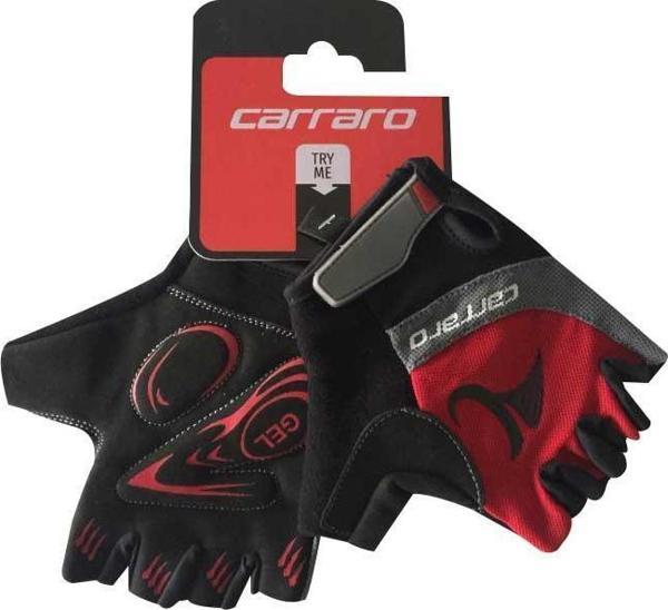 Carraro V7A Kısa Parmak Bisiklet Eldiveni Kırmızı M - Image 1