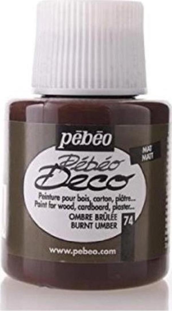 Pebeo Deco Likit Akrilik Boya 110ML Şişe Koyu Kahverengi - Image 1