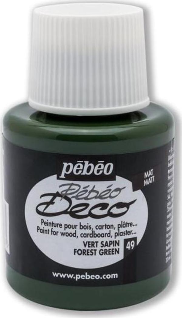 Pebeo Deco Mat Ahşap Boyası 110ML Şişe Orman Yeşili - Image 1