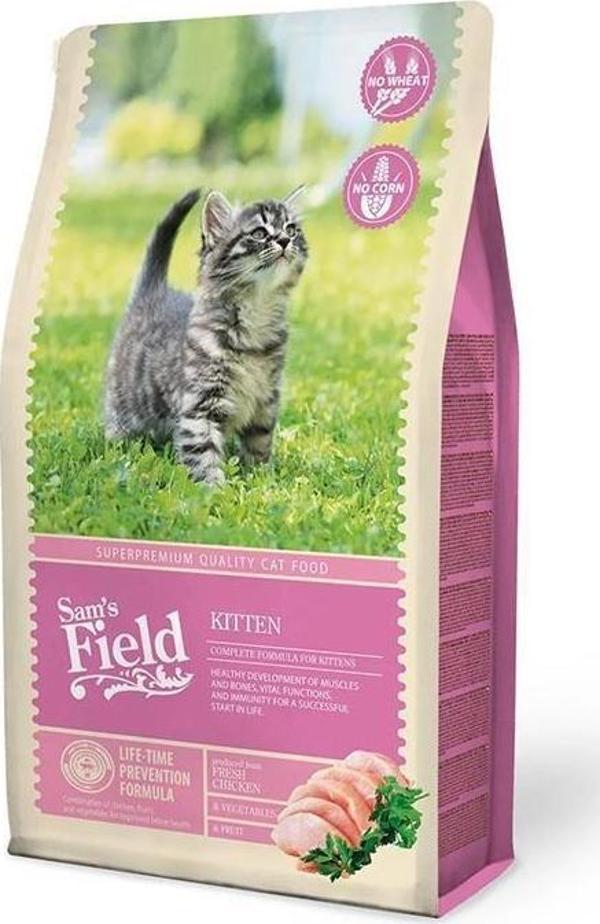 Sam's Field Kitten Tavuklu Tahılsız Yavru Kedi Maması 2.5 kg - Image 1